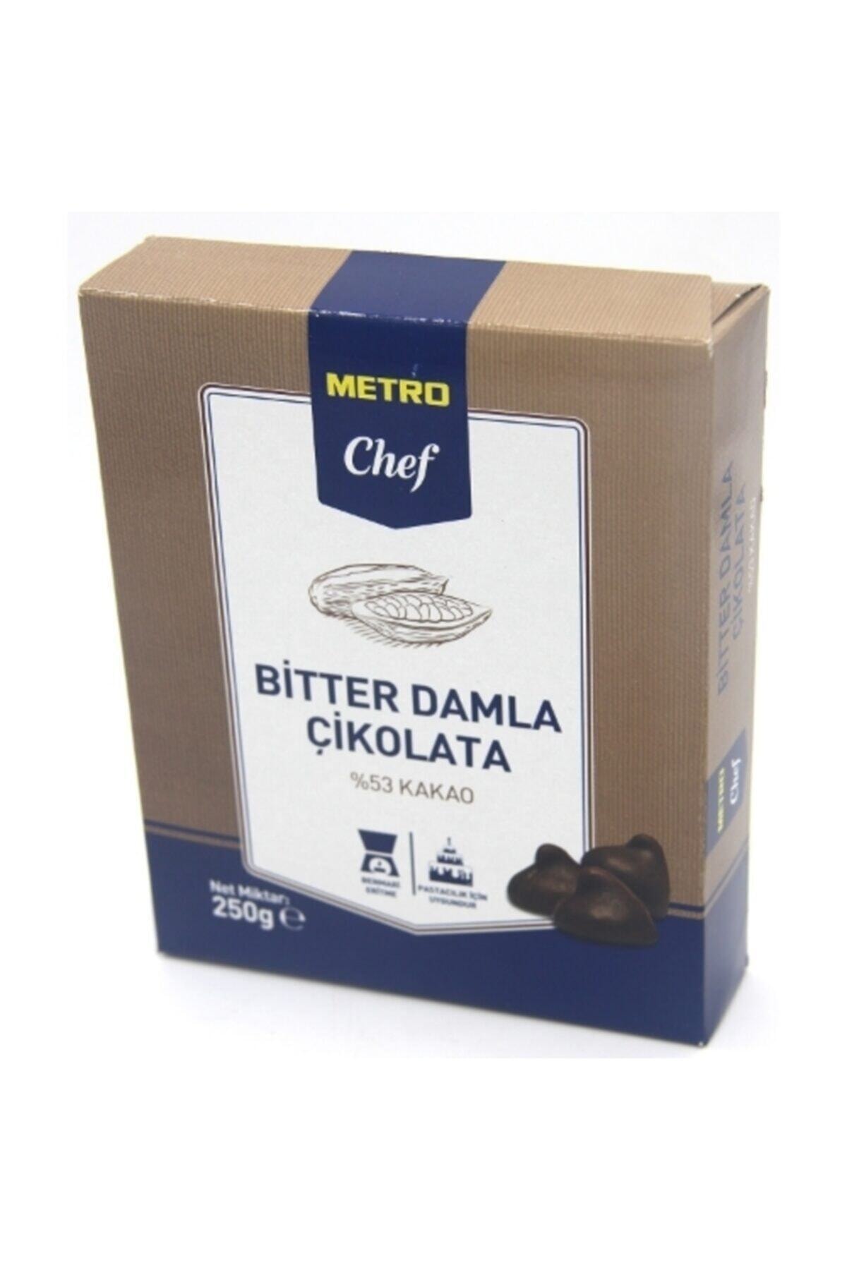 Metro Chef Bitter Damla Çikolata 250 gr