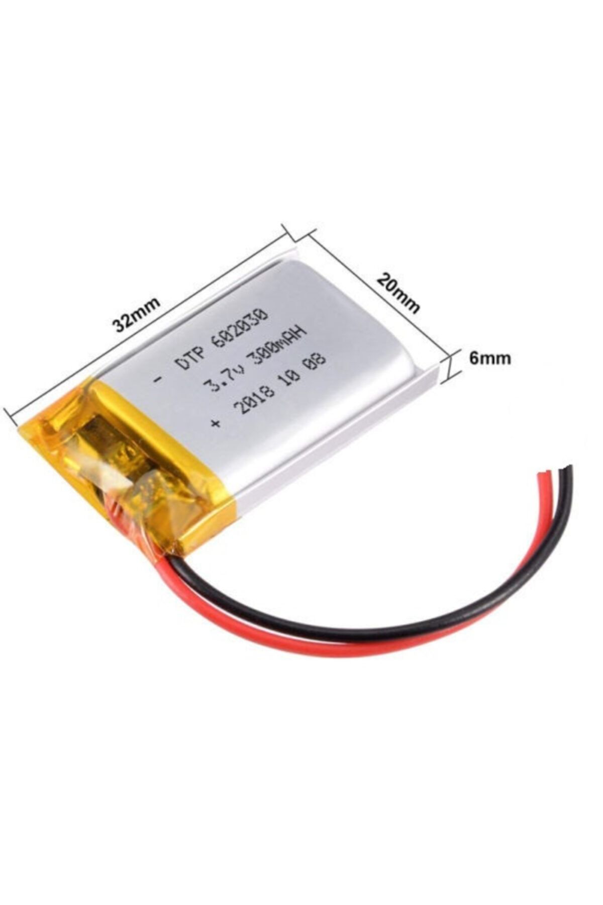 CAYKA Mp3 Mp4 Uyumlu Akıllı Saat Drone Pili 3.7v 300mah Şarjlı Li-polimer Batarya 25mm X25mm X3mm