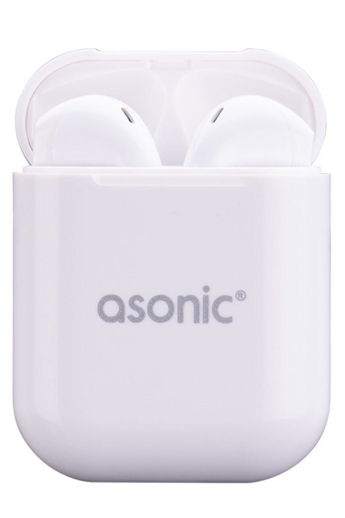 Asonic Tws Airpods Beyaz Mikrofonlu Kulaklık