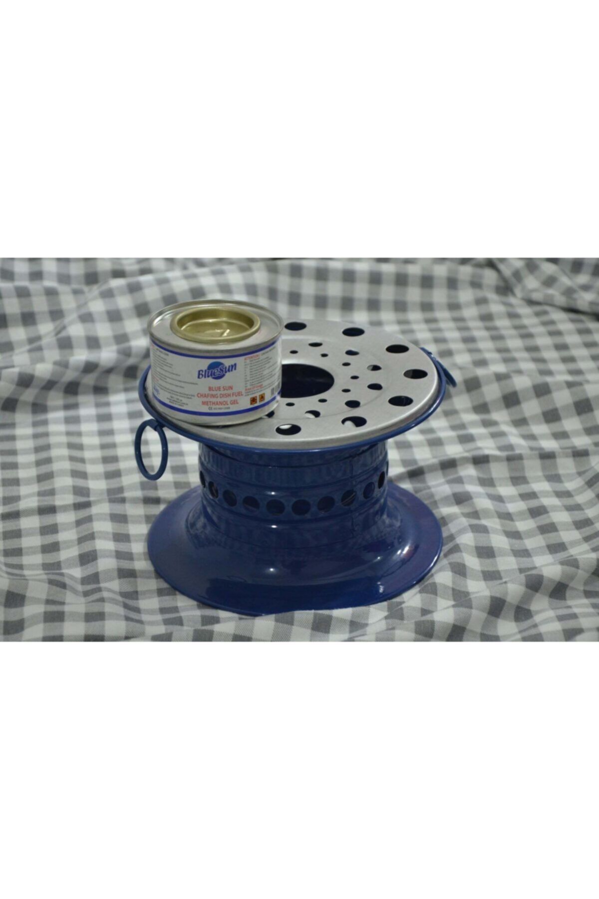BersaStore Roje Yakıtlı Osmanlı Ocağı Kamp Piknik Tipi Kolay Taşınabilen Cay Isıtıcısı (lacivert)