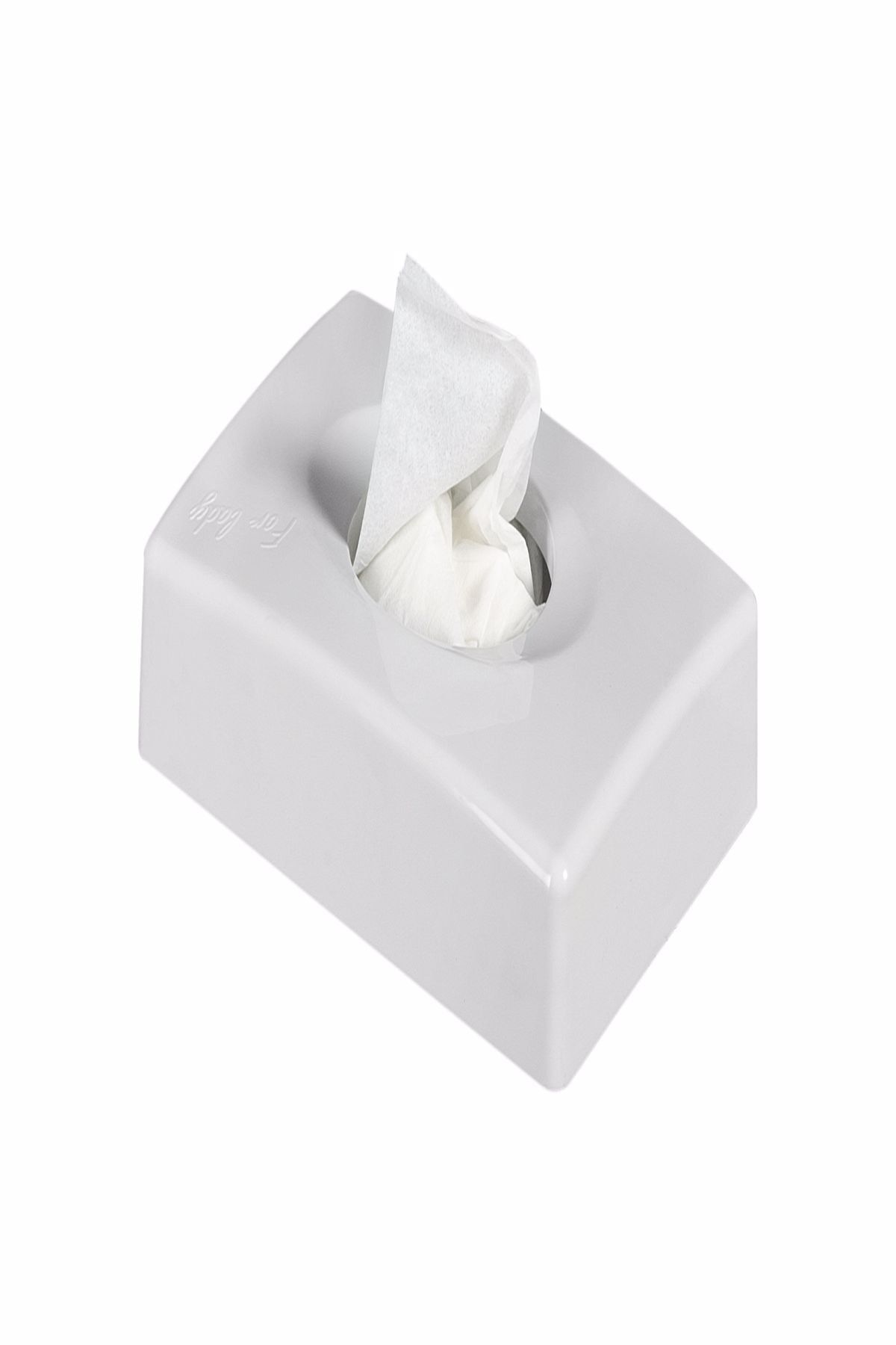 KGGOLDPAPER Frl 9281 Beyaz Otel Tipi Hijyen Poşet Kutusu Aparatı Dispenseri