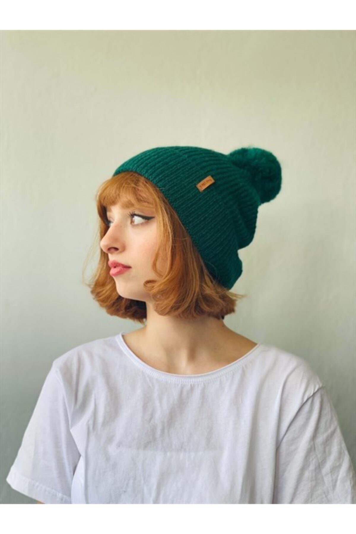 Retrobird Ponponlu Unisex Zümrüt Bere