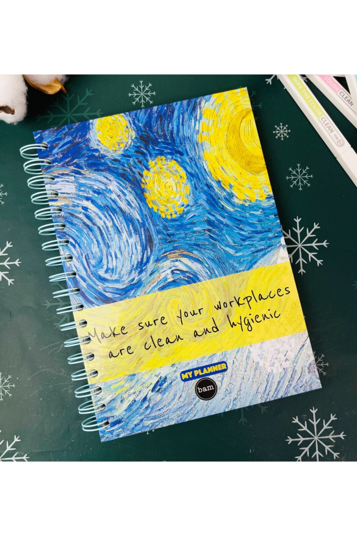 Gift Moda Van Gogh Tasarımlı Konuşan Ajanda