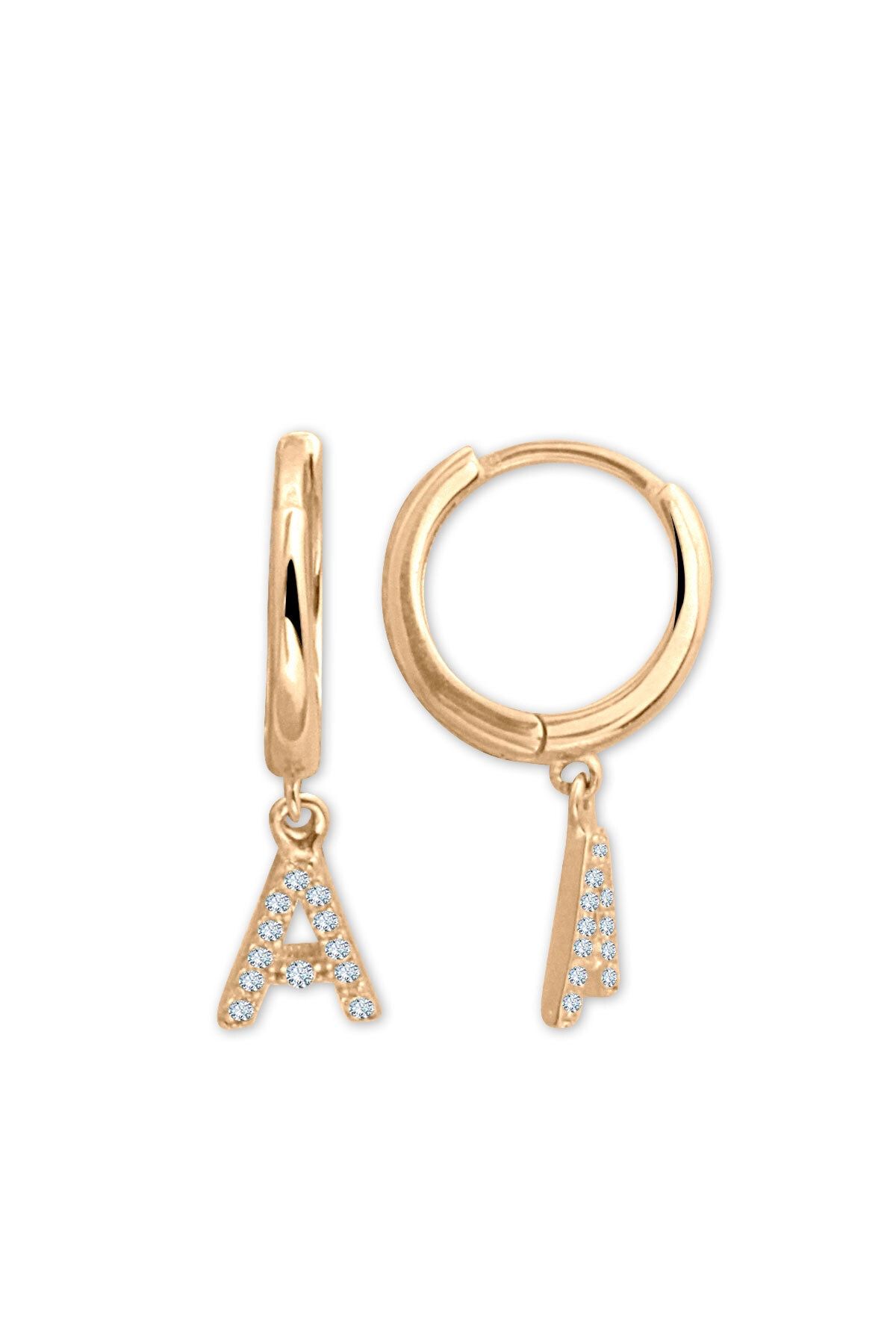 Aslı Gold Altın Harf Küpe ( Tüm Harfler)