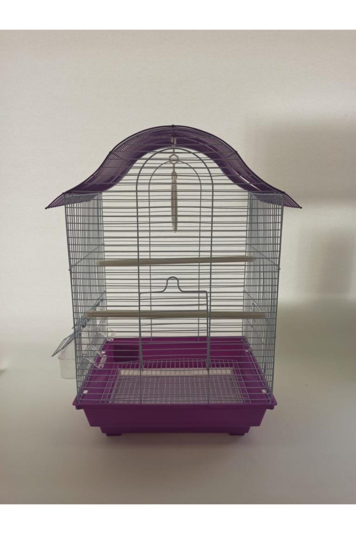 Qh Pet Cage Qh 1218a Kuş Kafesi 34,5x28x54,5 Mor Kanarya Muhabbet Kuşu Için