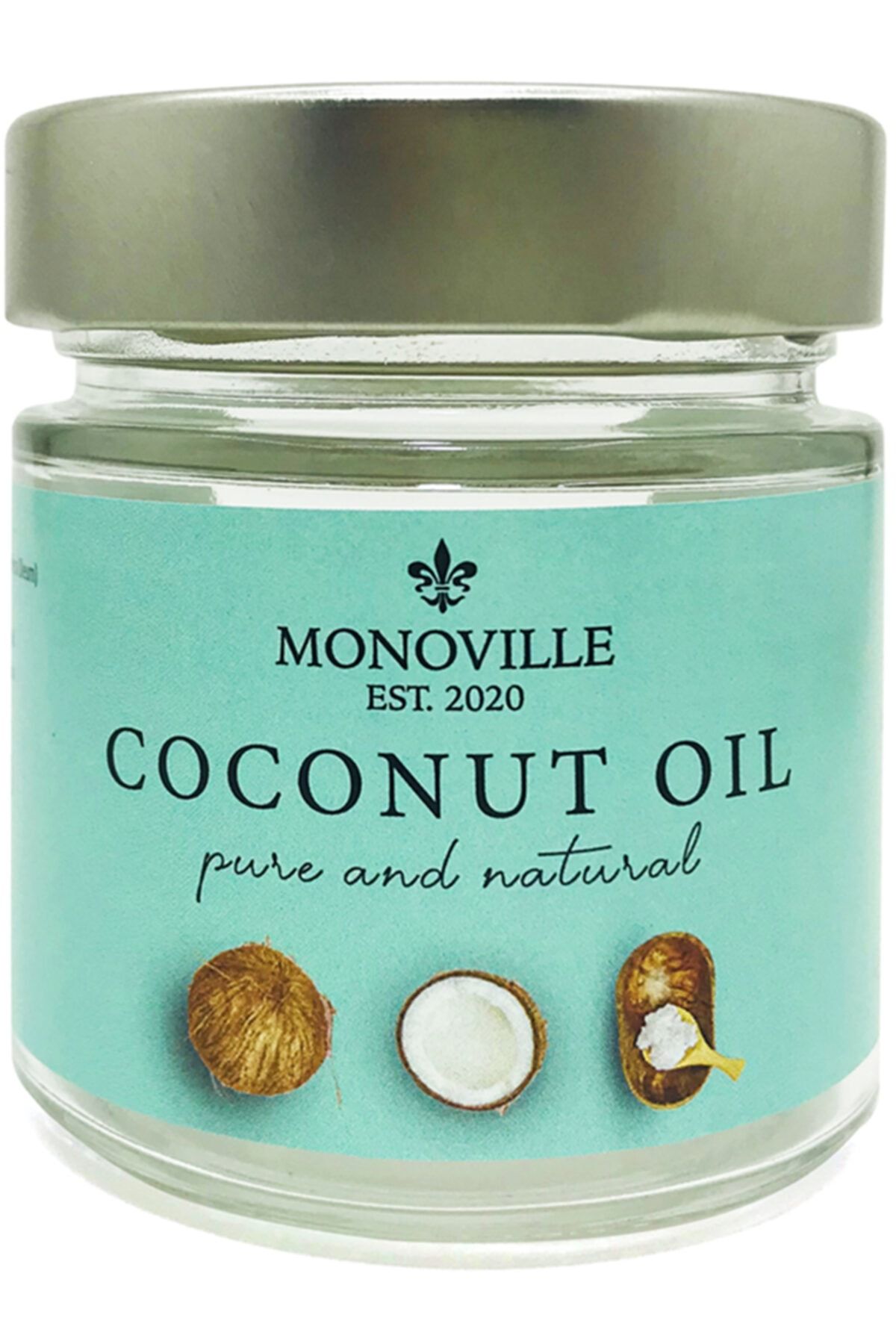 Monoville Soğuk Sıkım Hindistan Cevizi Yağı % 100 Saf Ve Doğal 200 ml