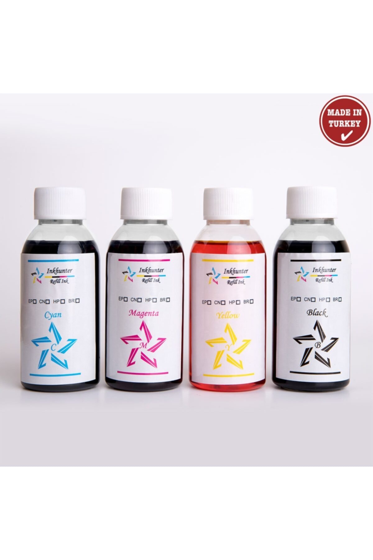 inkhunter Resimli Pasta Yazıcısı Gıda Mürekkebi 4x100 Set