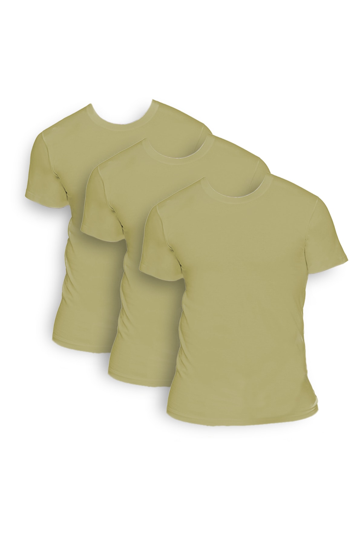 Lorelm Asker Atleti 3 Adet Haki Yeşil Yarım Kol Fanila