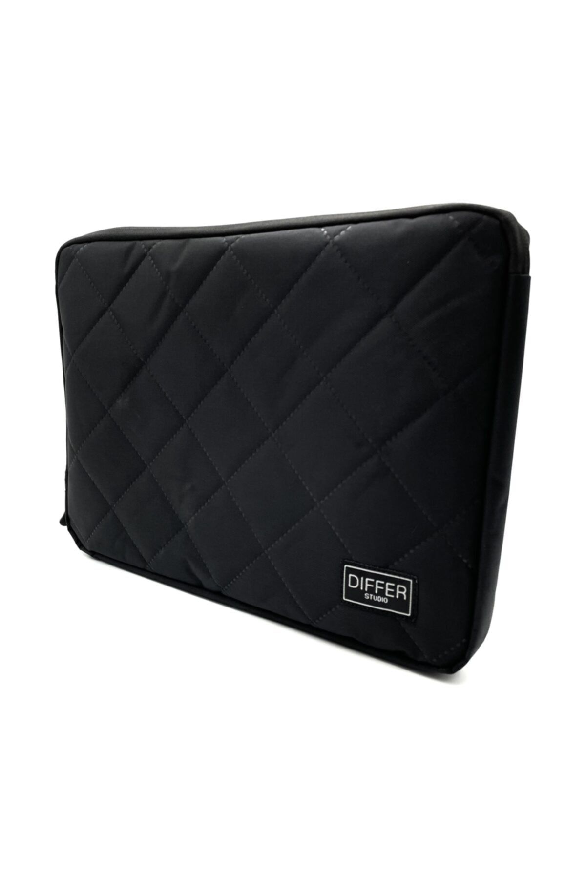 Differ Studio 13-14'' Inç Kapitoneli Siyah Su Geçirmez Laptop/macbook/notebook/tablet/evrak Kılıfı