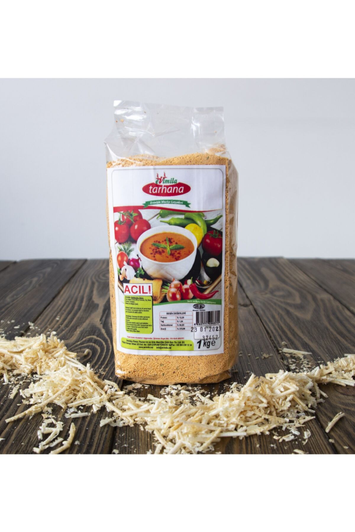EVİMİLA Çorum Ev Yapımı Tarhana Acılı 1 Kg