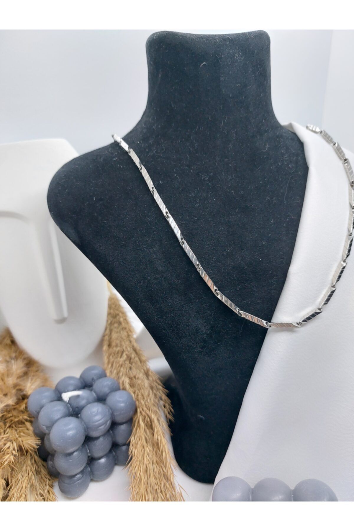 bestaccessoriess Çelik Kalın Boru Zincir Erkek Kolye