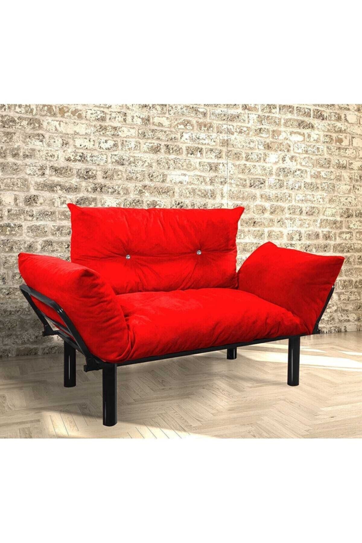 AhlasHomeDeco Ahd000085 Kırmızı Ikili Koltuk