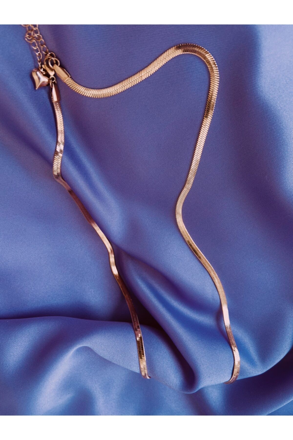 Queen's Jewel Kadın Italyan Yassı Zincir Kolye Rose Gold