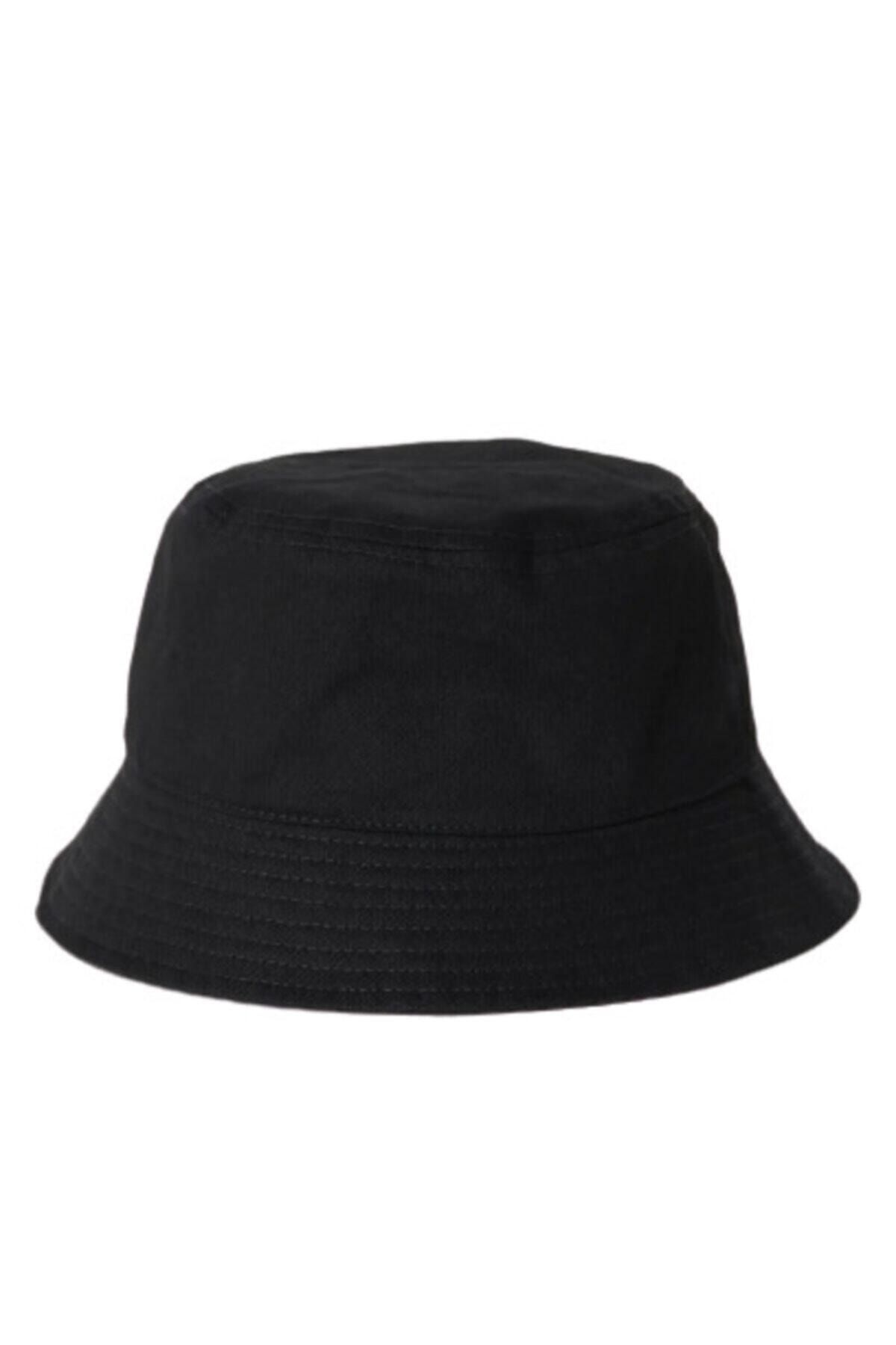 Tek Şapka Unisex Siyah Bucket Balıkçı Şapka