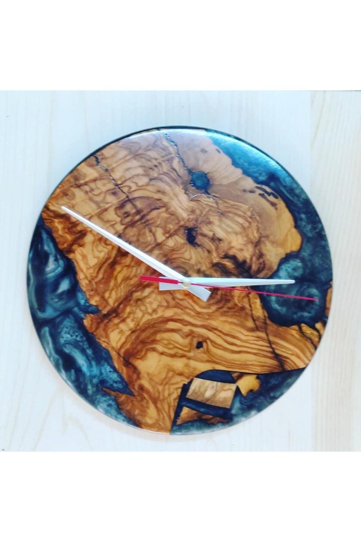 Tdesigno Tdesıgno Blue Rıver Epoksi Duvar Saati