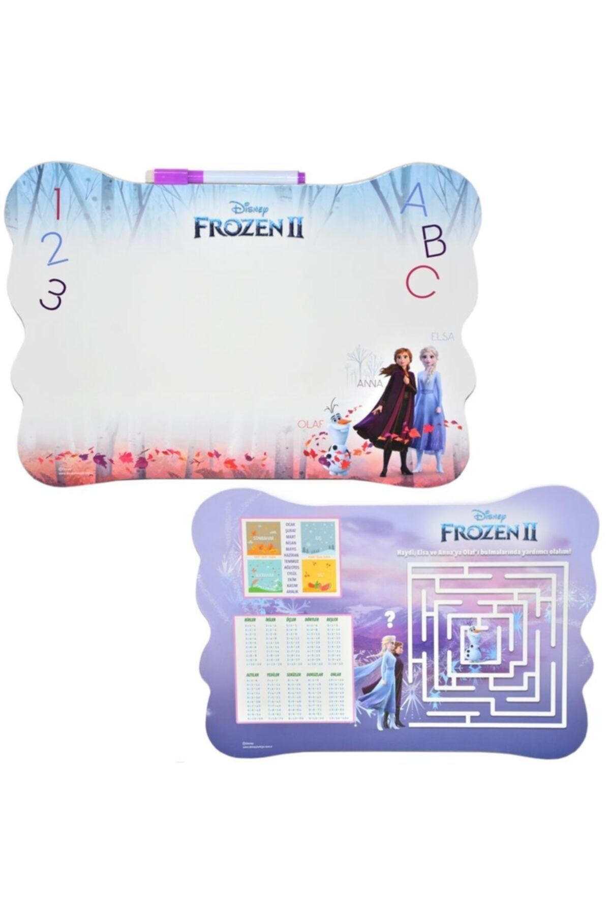 Bilge Hatun Utku Oyuncak Laço Orjinal Frozen Eva Çift Taraflı Lisanslı Yazı Tahtası