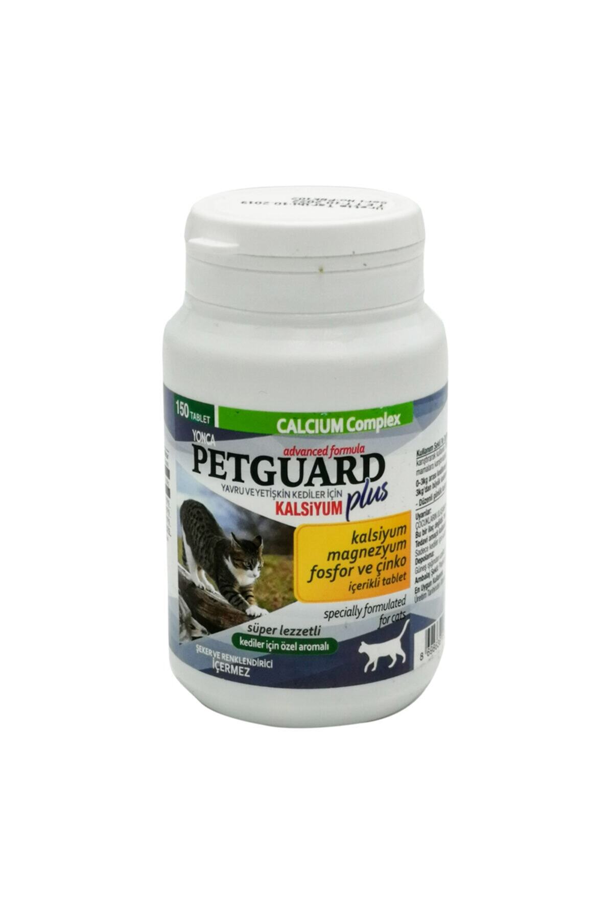 Petguard Kedi Kalsiyum Plus 150 Tablet Yavru ve Yetişkinler Için