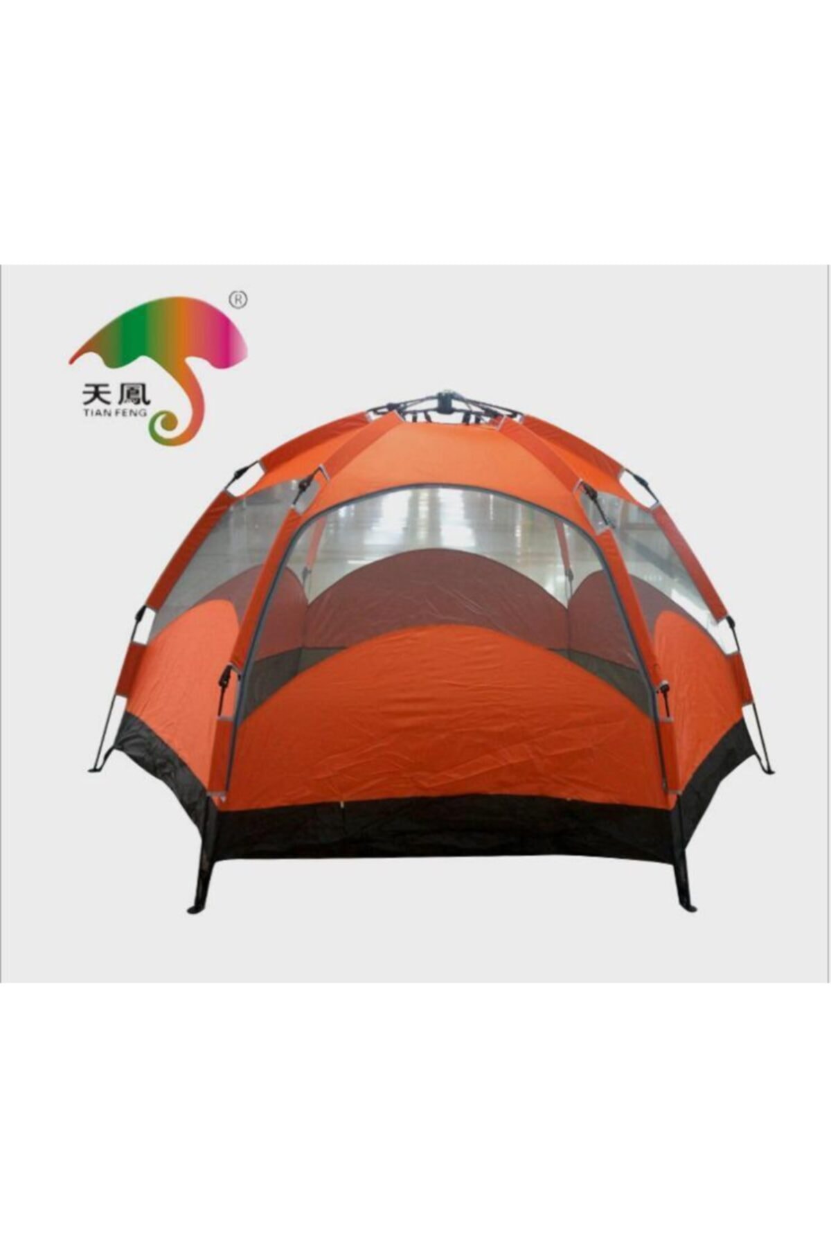 fpstarstore Tam Otomatik 6-8 Kişilik Hexagonal Su Geçirmez Çadır Kamp Çadırı Aile Boyu