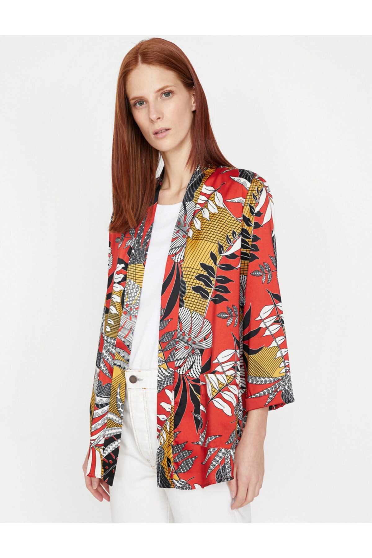 Koton Kadın Turuncu Kimono 9KAK58139CW