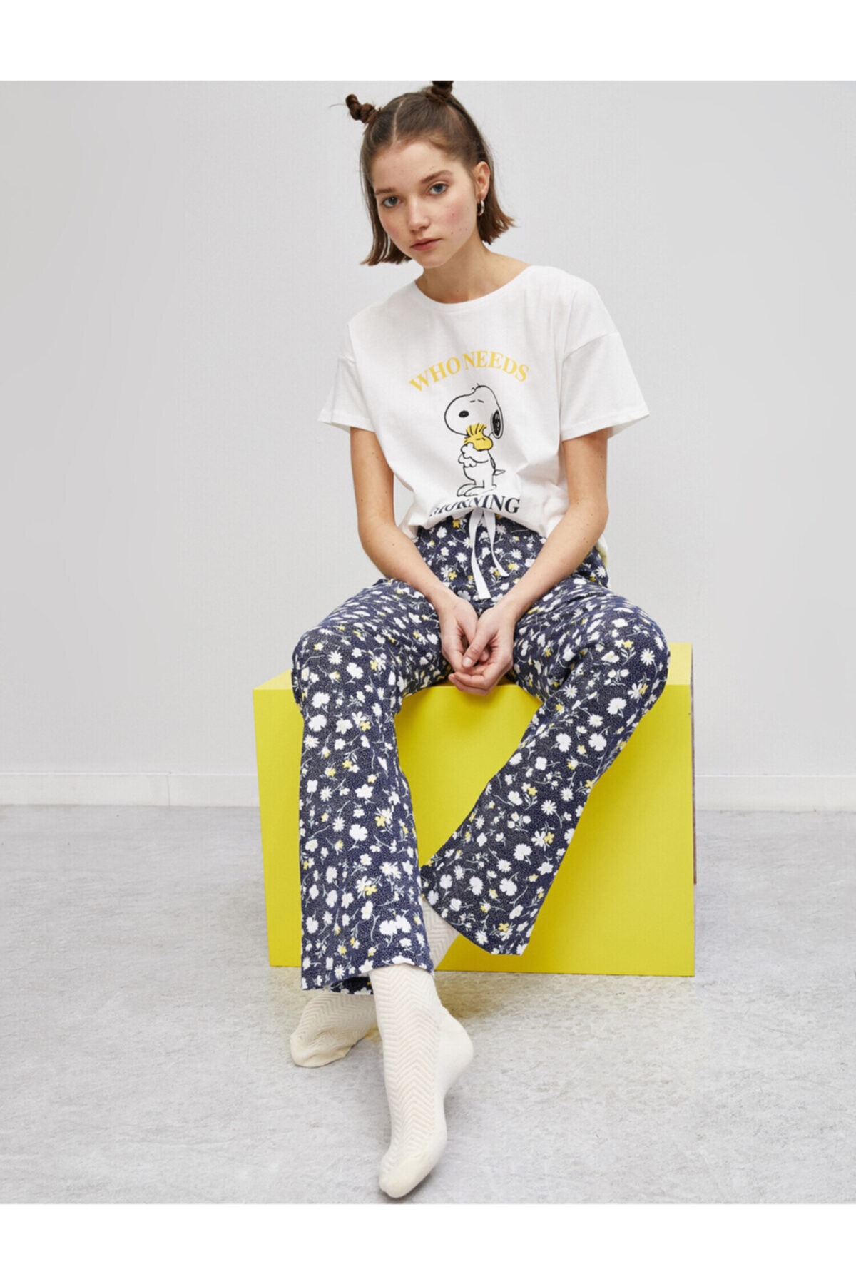 Koton Kadın Mavi Pijama Takımı