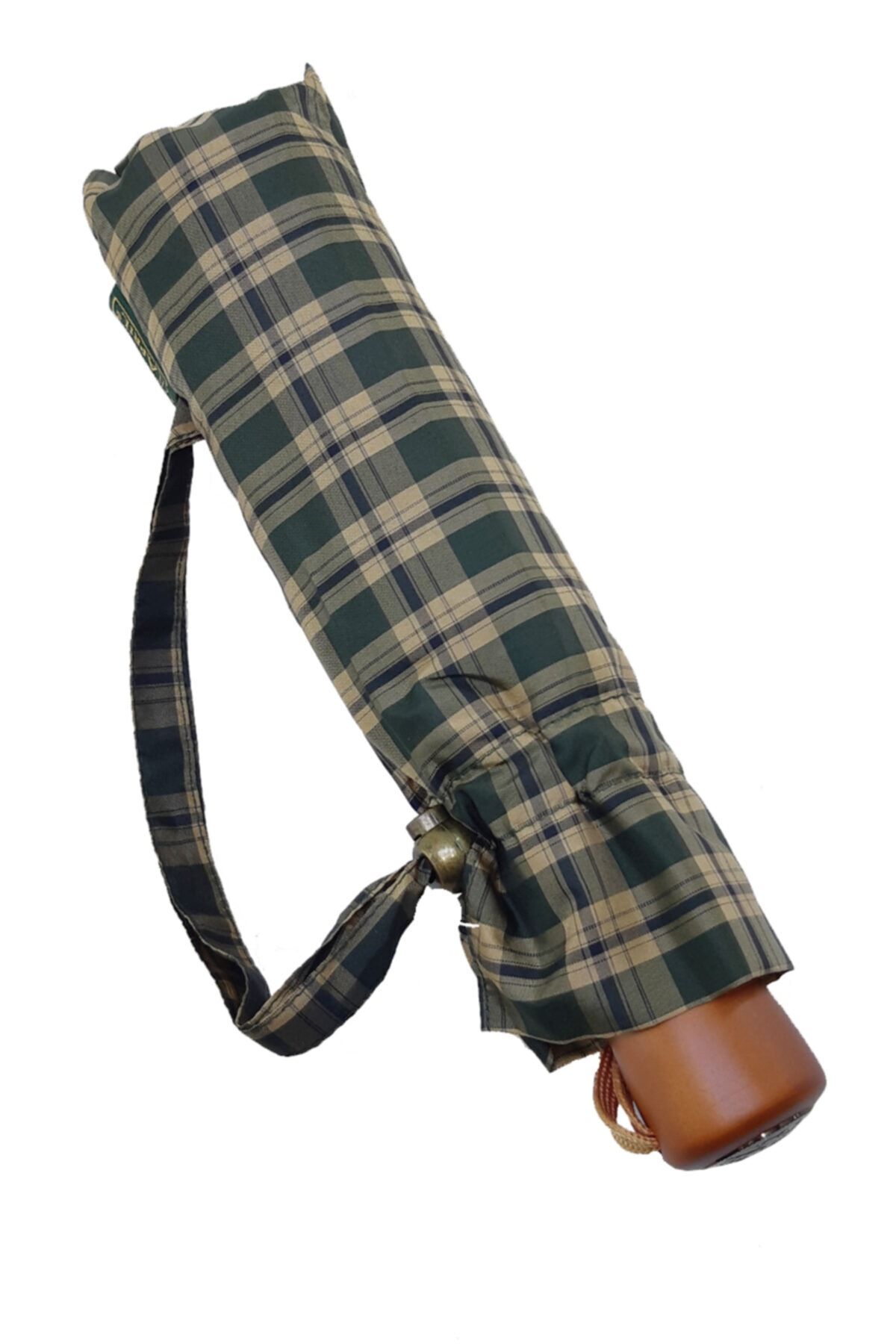 Baginn Notline-april Şemsiye Otomatik Açılır 90 Cm Çap Kapalı 30 Cm Çanta Boy Yeşil Vizon Ekose