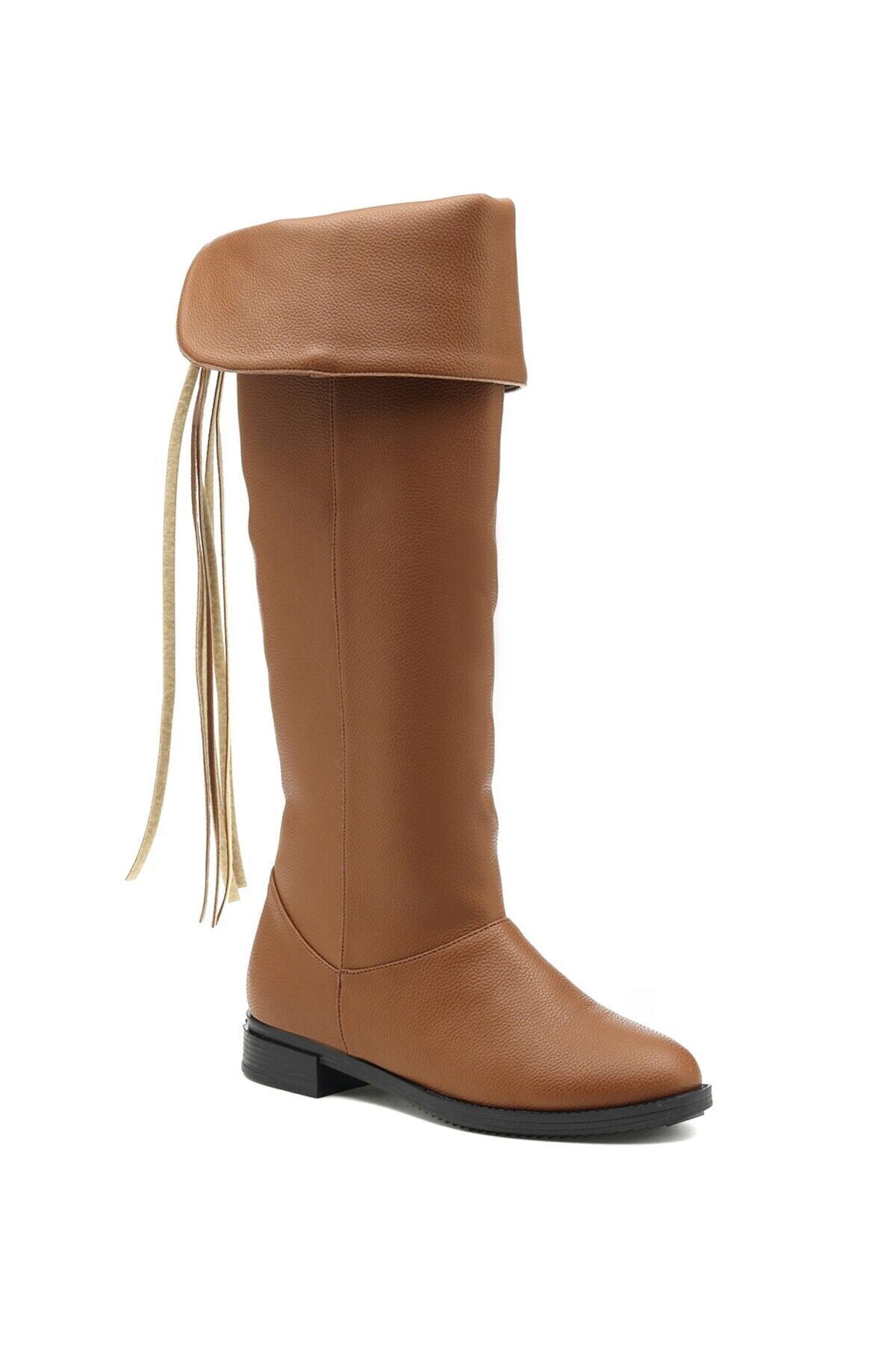 Scarpe Enly 1pr Taba Kadın Çizme