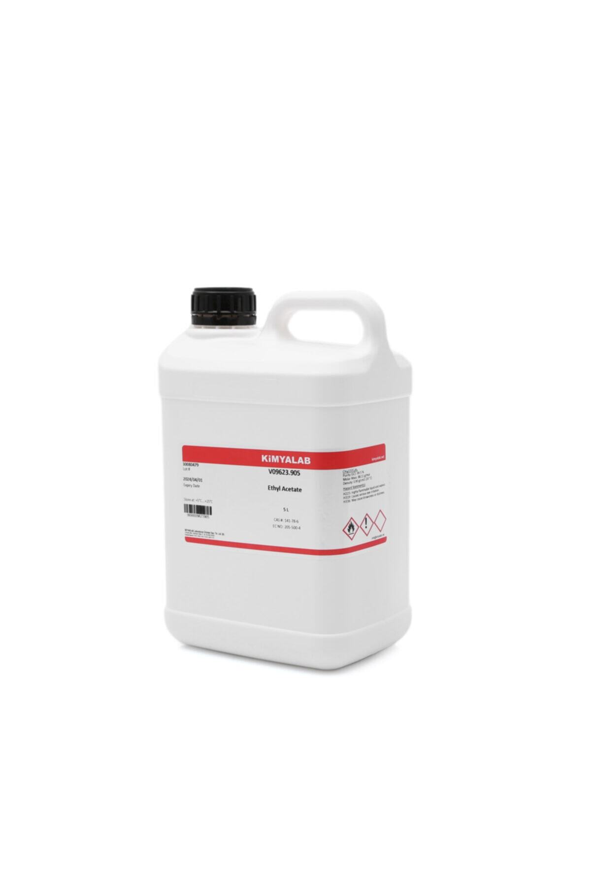 KimyaLab Etil Asetat 5 L - %99,5 Ethyl Acetate Extra Pure - 5 lt
