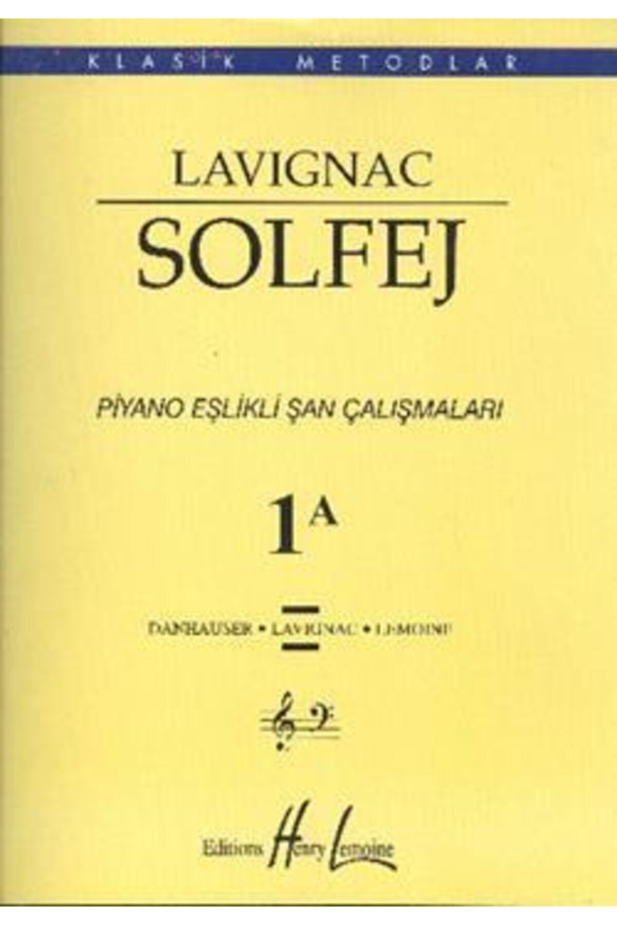 Porte Müzik Eğitim Merkezi Lavignac Solfej 1a Piyano Eşlikli Şan Çalışmaları (büyük Boy)