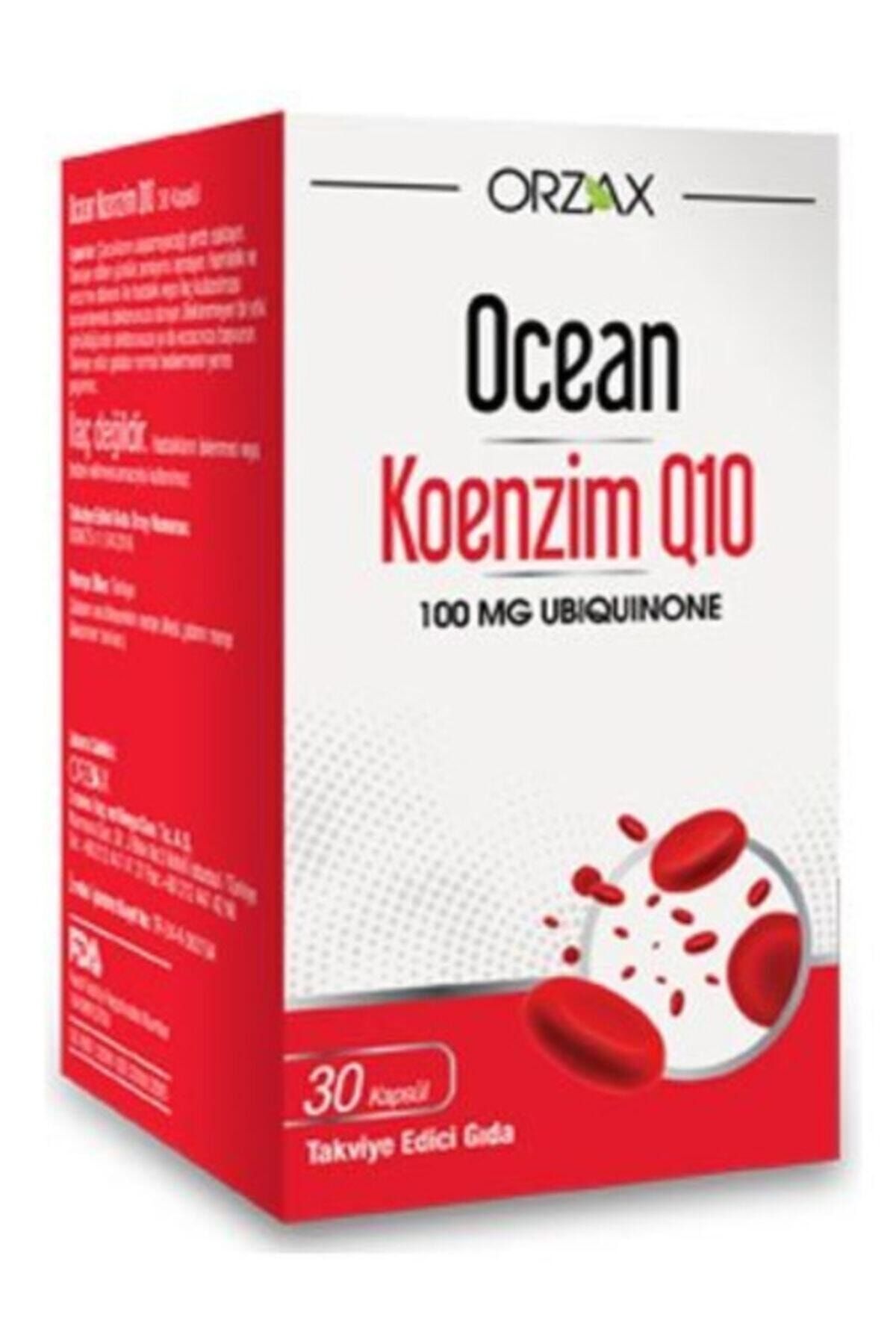 Orzax Ocean Koenzim Q10 100mg 30 Kapsül