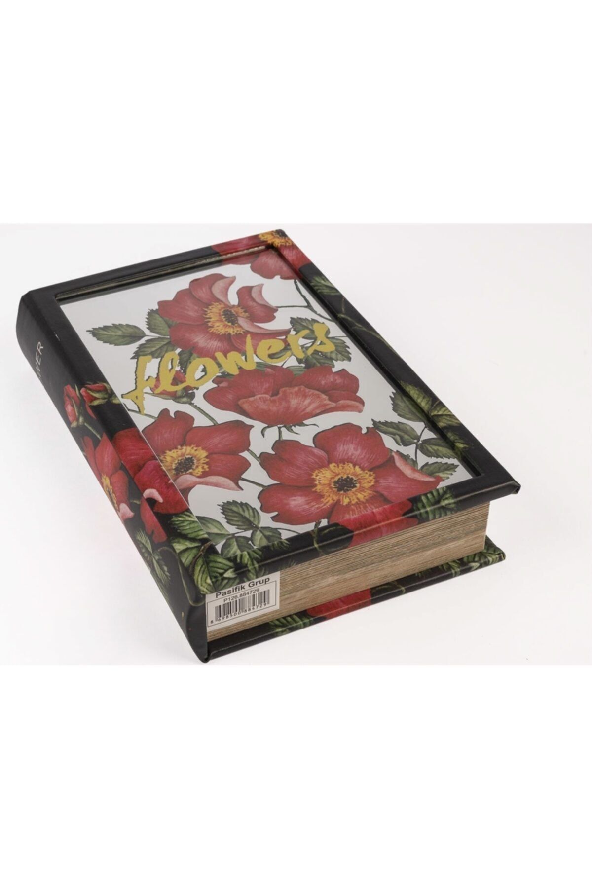 Mikasa Moor Kırmızı Çiçek Aynalı Kitap Şeklinde Kutu 17 X 26 Cm