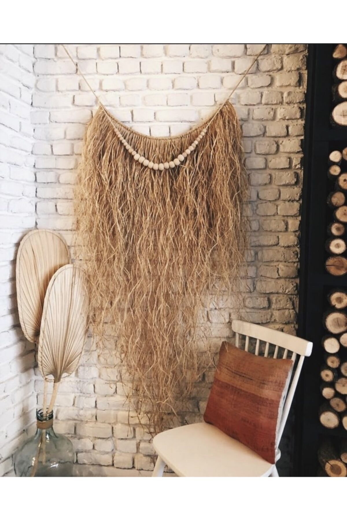 Olia Made Pera Bohem Hasır Duvar Dekoru