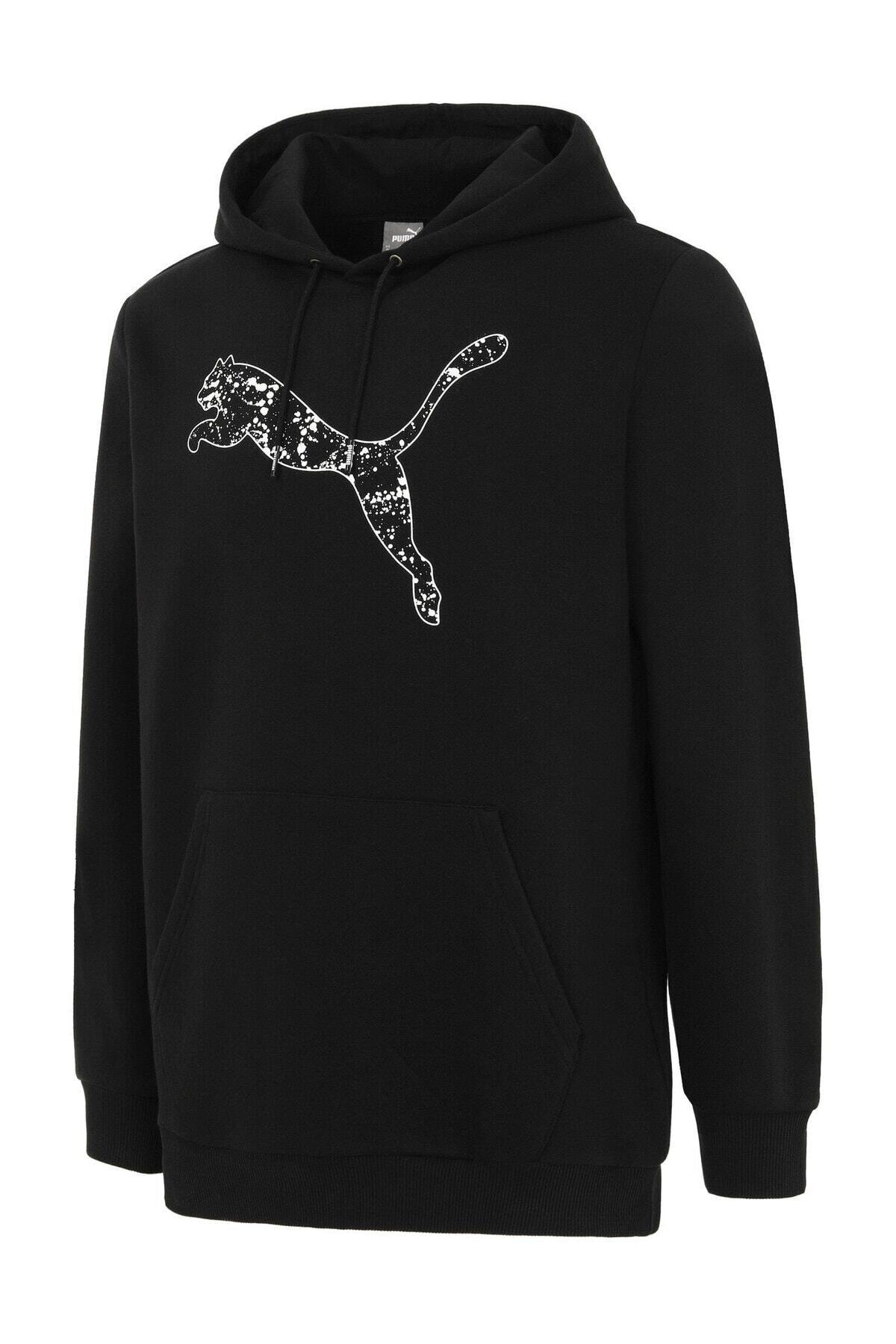 Puma GRAPHIC Fleece Erkek Kapüşonlu Sweatshirt