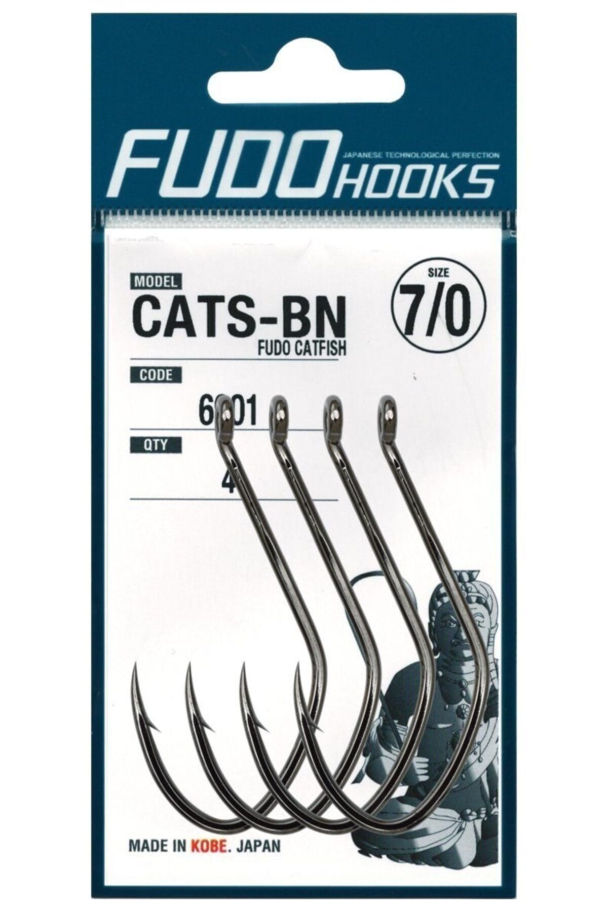 Fudo 6901 Catfish Black Nikel Yayın Iğnesi 6/0