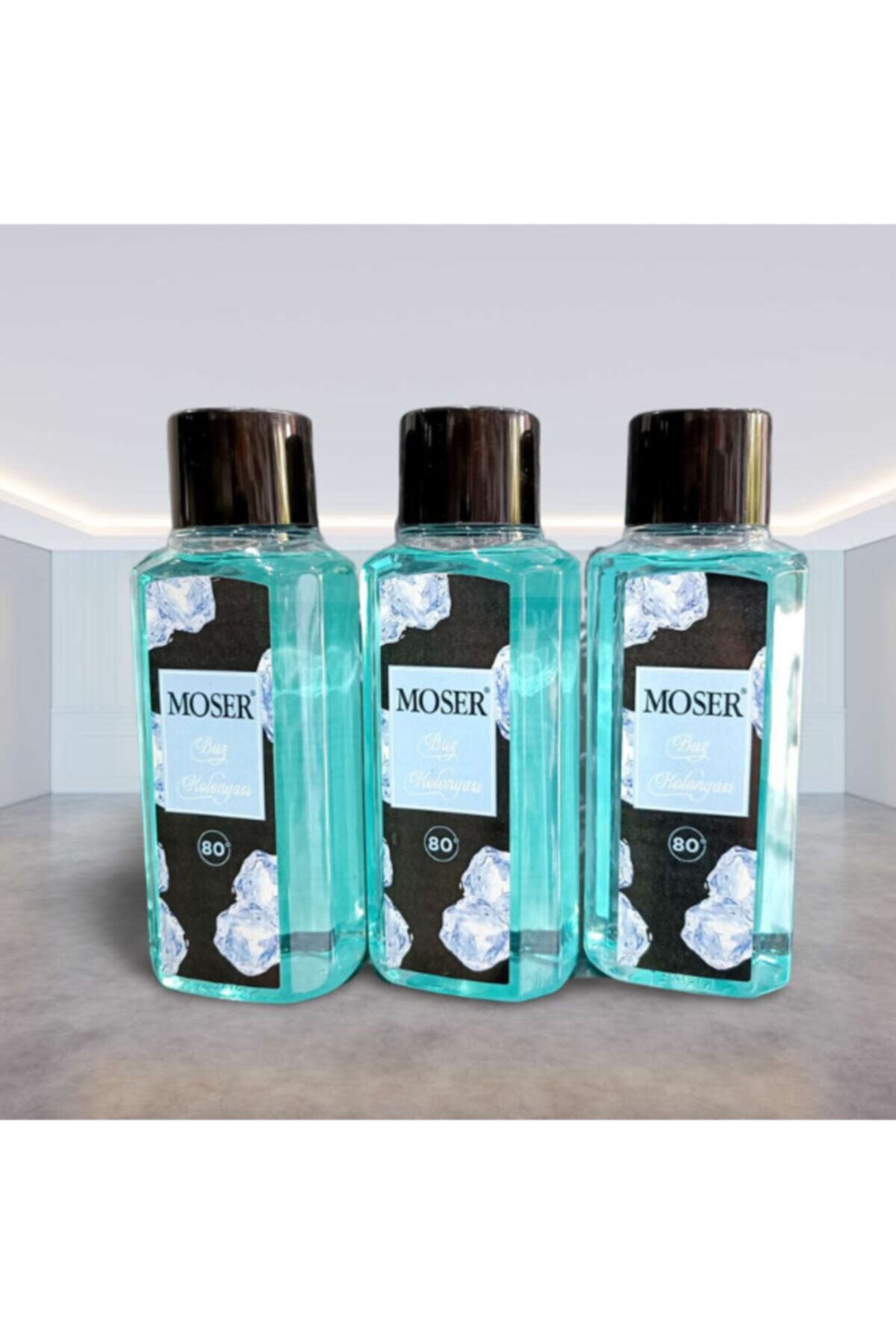 Moser 80 Derece Parfüm Esanslı Buz Kolonyası 250mlx3 Adet