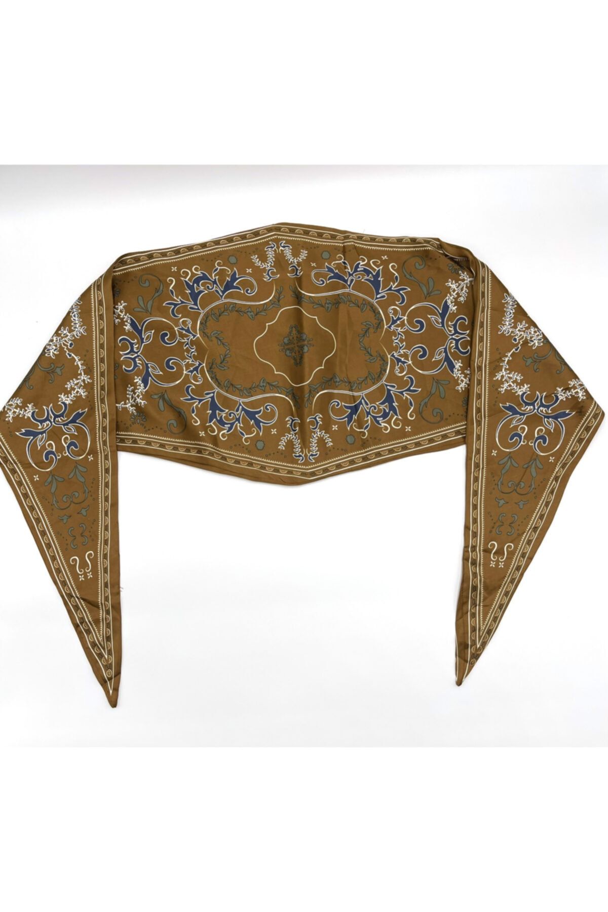 Naz İpek Otantik Desen Çift Taraflı Rayon Bandana Fular