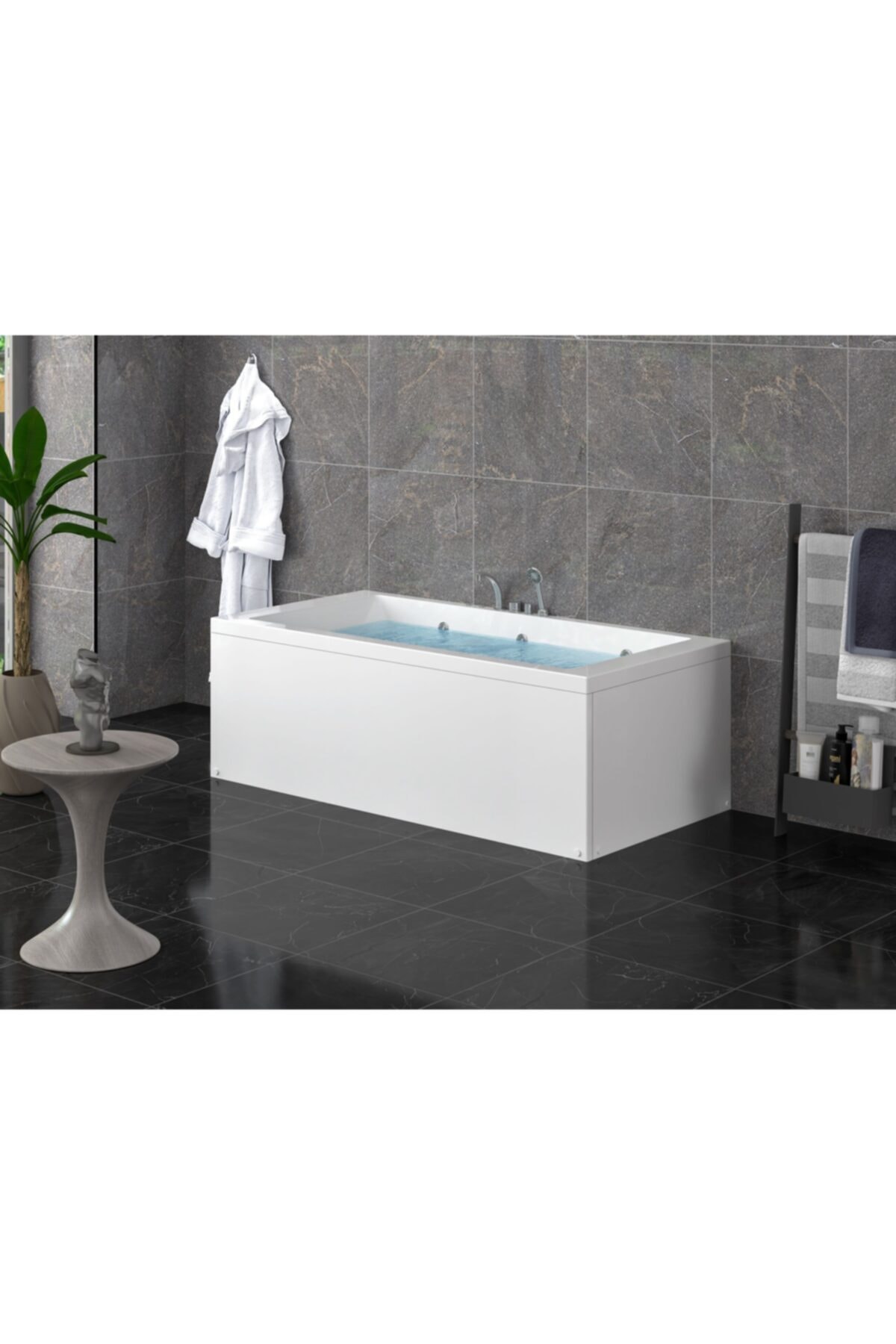 Stina Letto 80x170x55 Dikdörtgen Küvet Hidro Masaj Sistemi