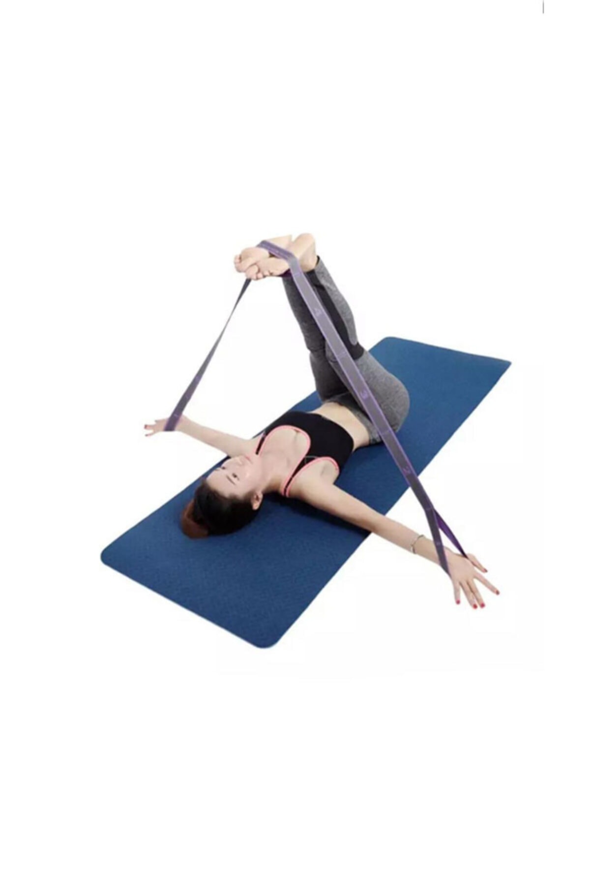 Elastin Ayarlanabilir Pilates & Yoga Esneme Bandı Direnç Lastiği