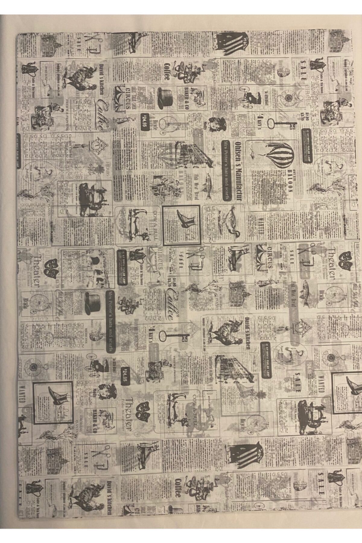 PRIMOPACK 50x70 cm Desenli Pelur Kağıdı Tabak  100 Adet