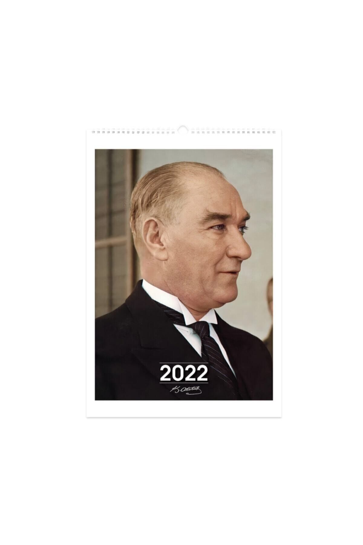 KESKİN COLOR 2022 Duvar Takvimi Spiralli Atatürk 12 Yaprak 32x47 Cm 810520-99
