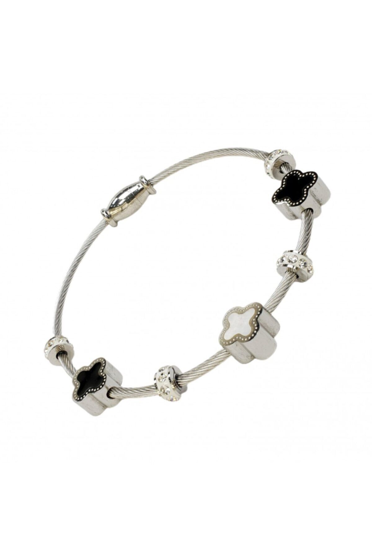 B&S JEWELLERY Pandora Yonca Silver Çelik Bileklik