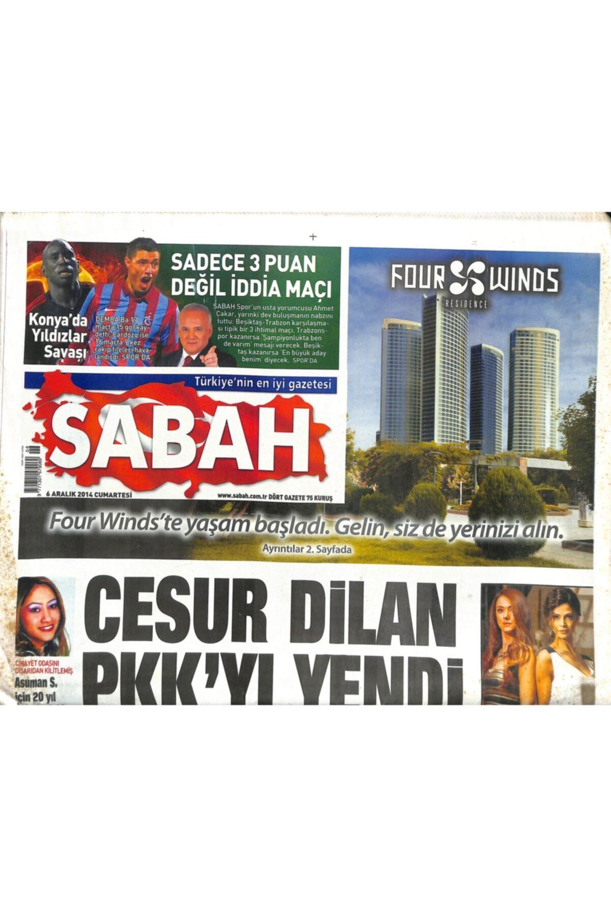 Gökçe Koleksiyon Sabah Gazetesi 6 Aralık 2014