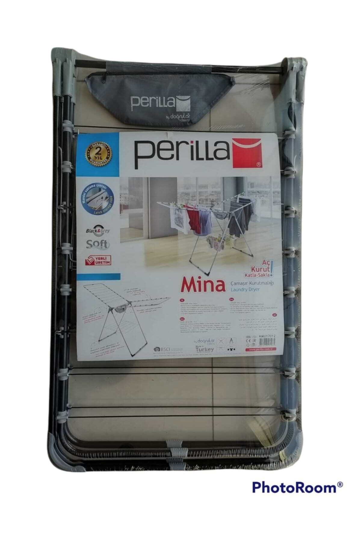 Perilla Mina Çamaşır Kurutmalıgı Siyah-gri Kmu-17012