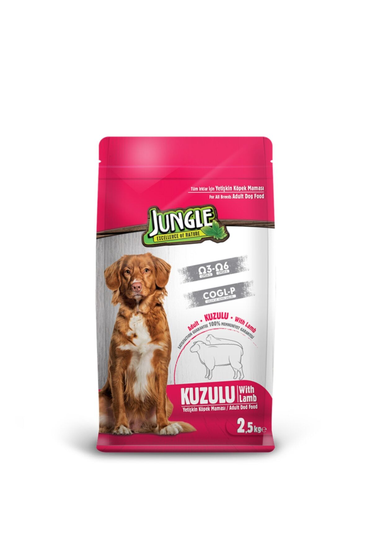 Jungle 2,5 Kg Kuzu Etli Yetişkin Köpek Maması