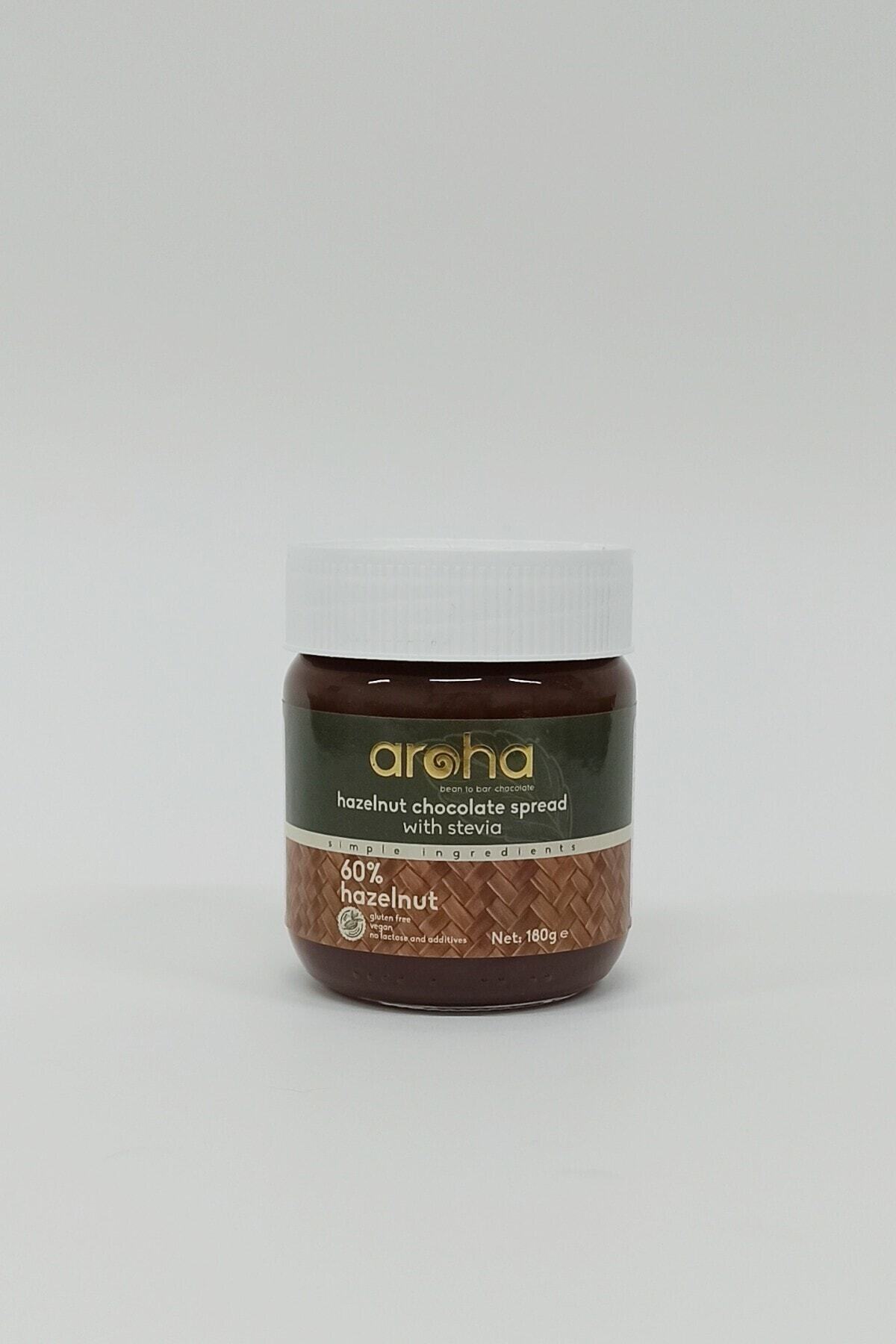 AROHA Çikolatalı Fındık Kreması - Stevia Ile Tatlandırılmış - 180 gr