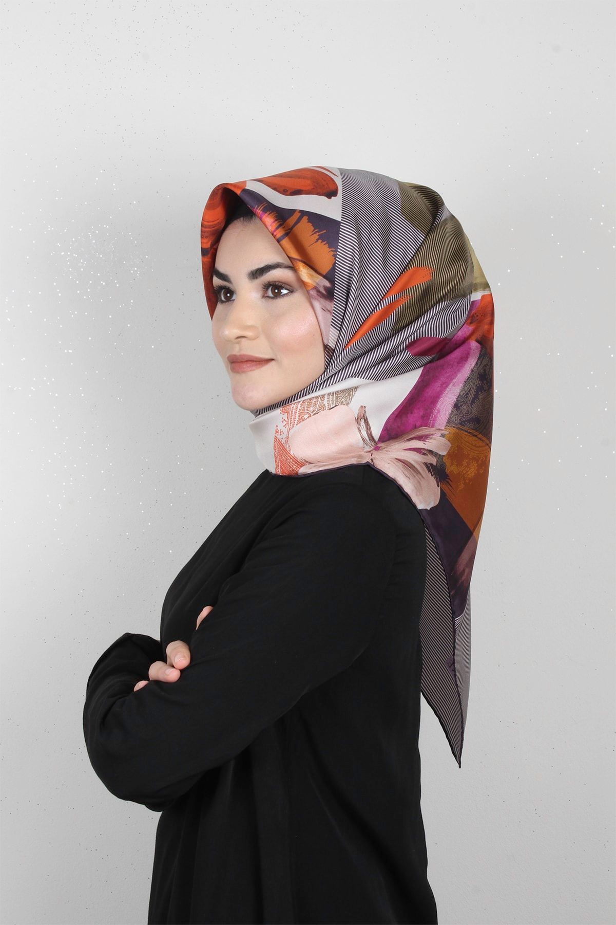 Armine Nostalji Ipek Eşarp 8115-03 (twill Ipek)