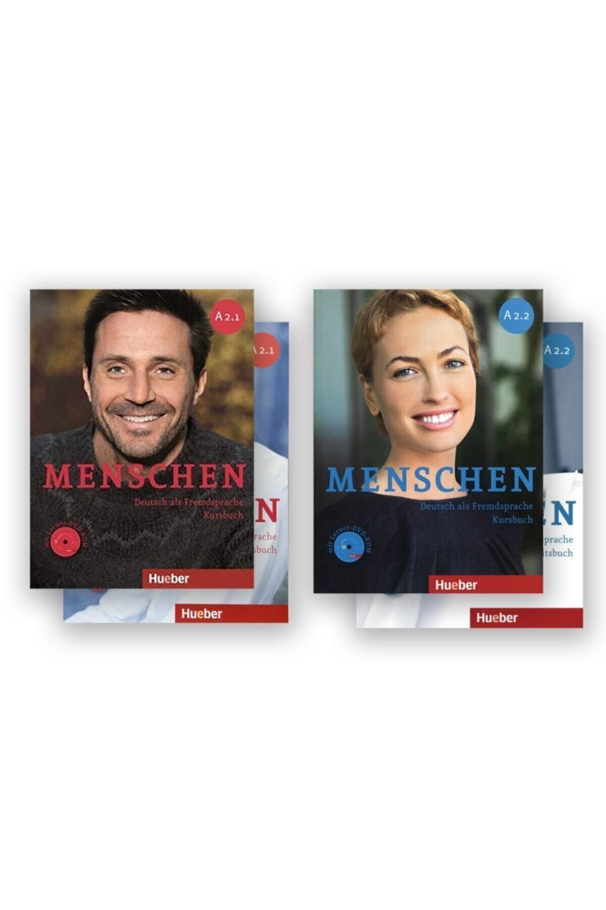 Hueber Yayınları Menschen A2.1 + A2.2 Kursbuch, Arbeitsbuch + Dvd-rom + Ar Teknolojisi Ile Kolay Öğrenme