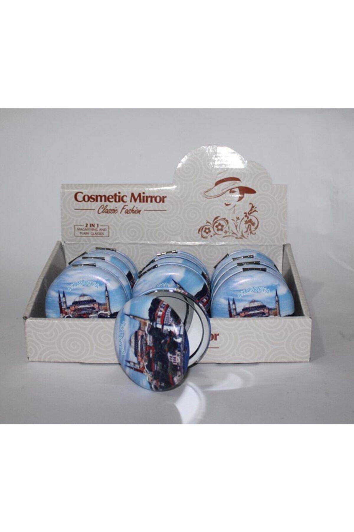 Berrinstore 1 Adet Ayasofya Temalı Makyaj El Aynası Cep Aynası Model 2