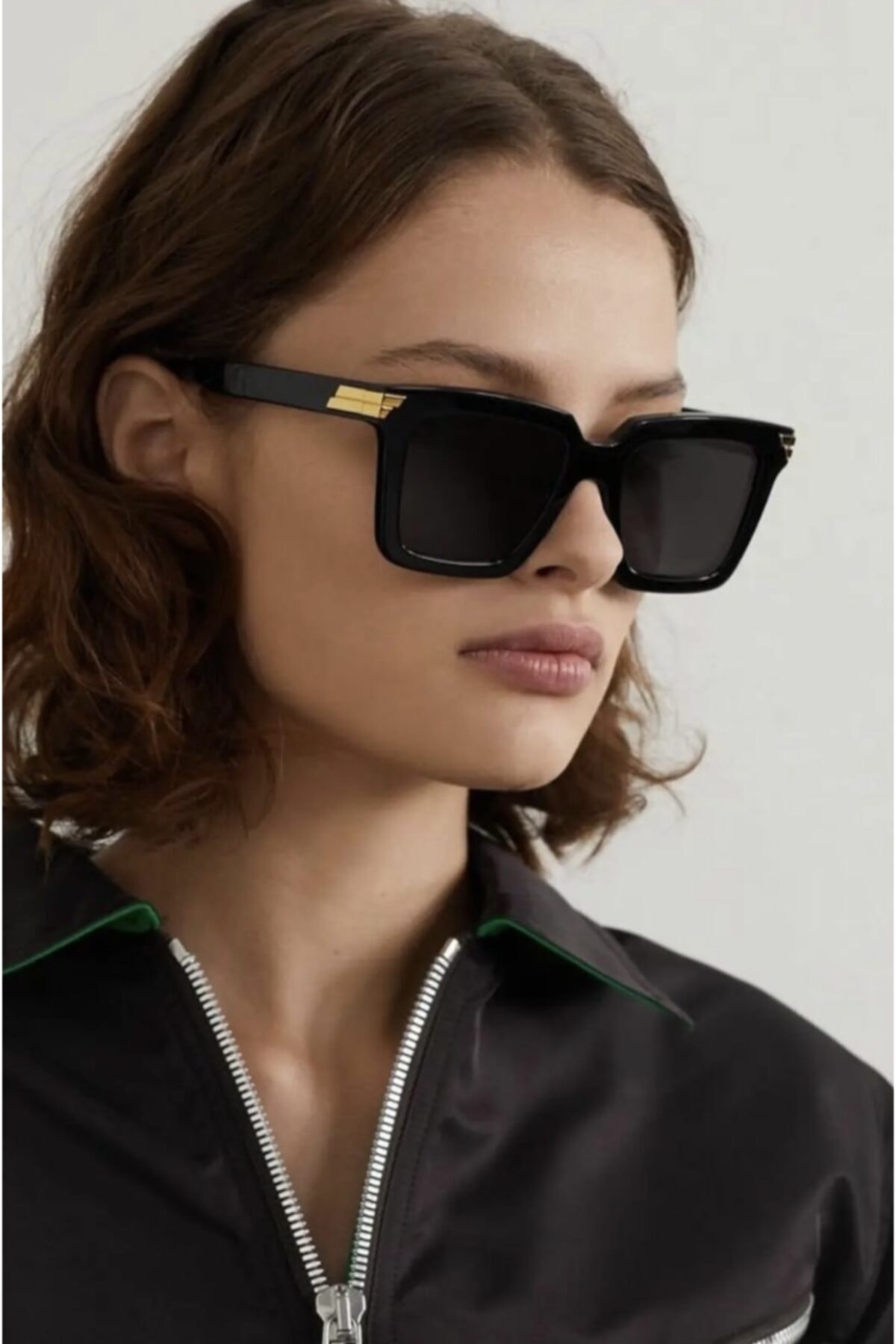 Bottega Venetta Bv1005s00153 Kadın Güneş Gözlüğü Siyah Kemik Çerçeveli Füme Lens Uv400