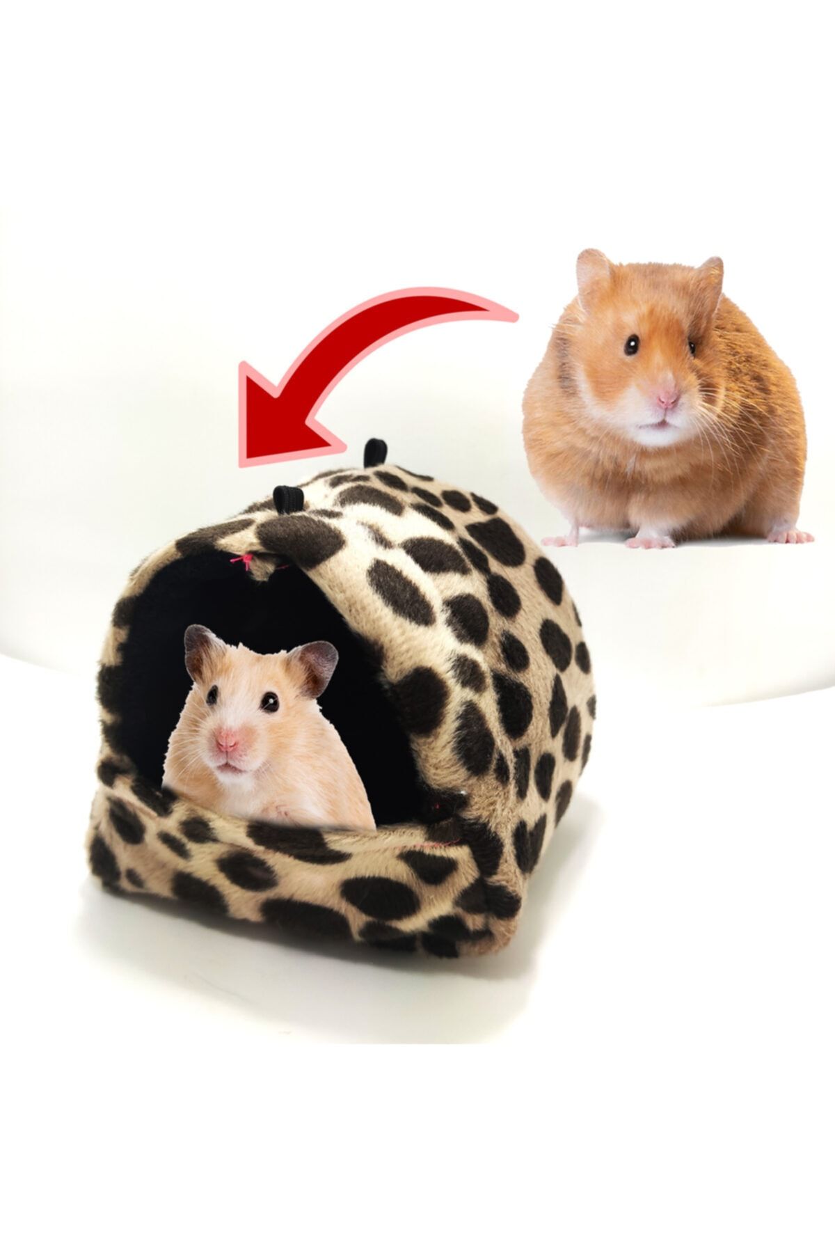 ozzipetshop Hamster Için Özel Sıcak Yuva Peluş Hamster Evi