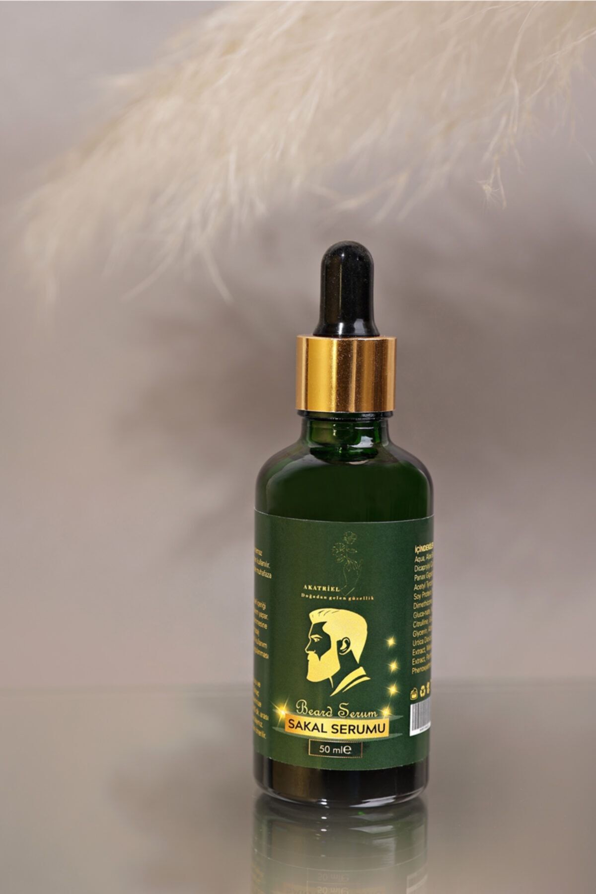 AKATRİEL Sakal Cıkarıcı Ve Sakal Güçlendirici Bakım Serumu Ve Onarıcı Serumu 50 ml